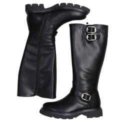 Stivaletti e Stivali GR616 Doppia fibbia Nero