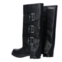 Stivaletti e Stivali GR559 Triple fibbie Nero