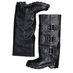Stivaletti e Stivali GR559 Triple fibbie Nero