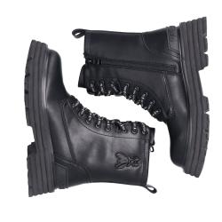 Anfibi PPJ978 Vitello lacci logo Nero