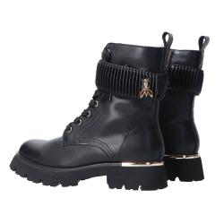 Anfibi PPJ976 Polacco vitello con strappo Nero