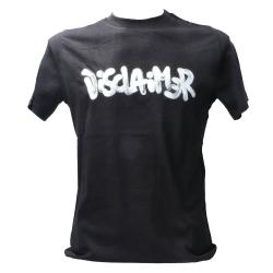 Disclaimer T-shirt 25IDS5123 GRAFFITO CENTRALE Nero