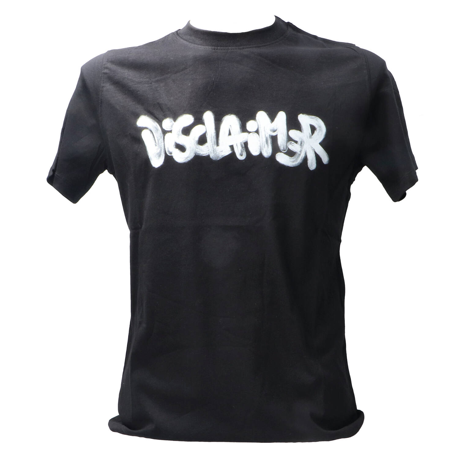 Disclaimer T-shirt 25IDS5123 GRAFFITO CENTRALE Nero