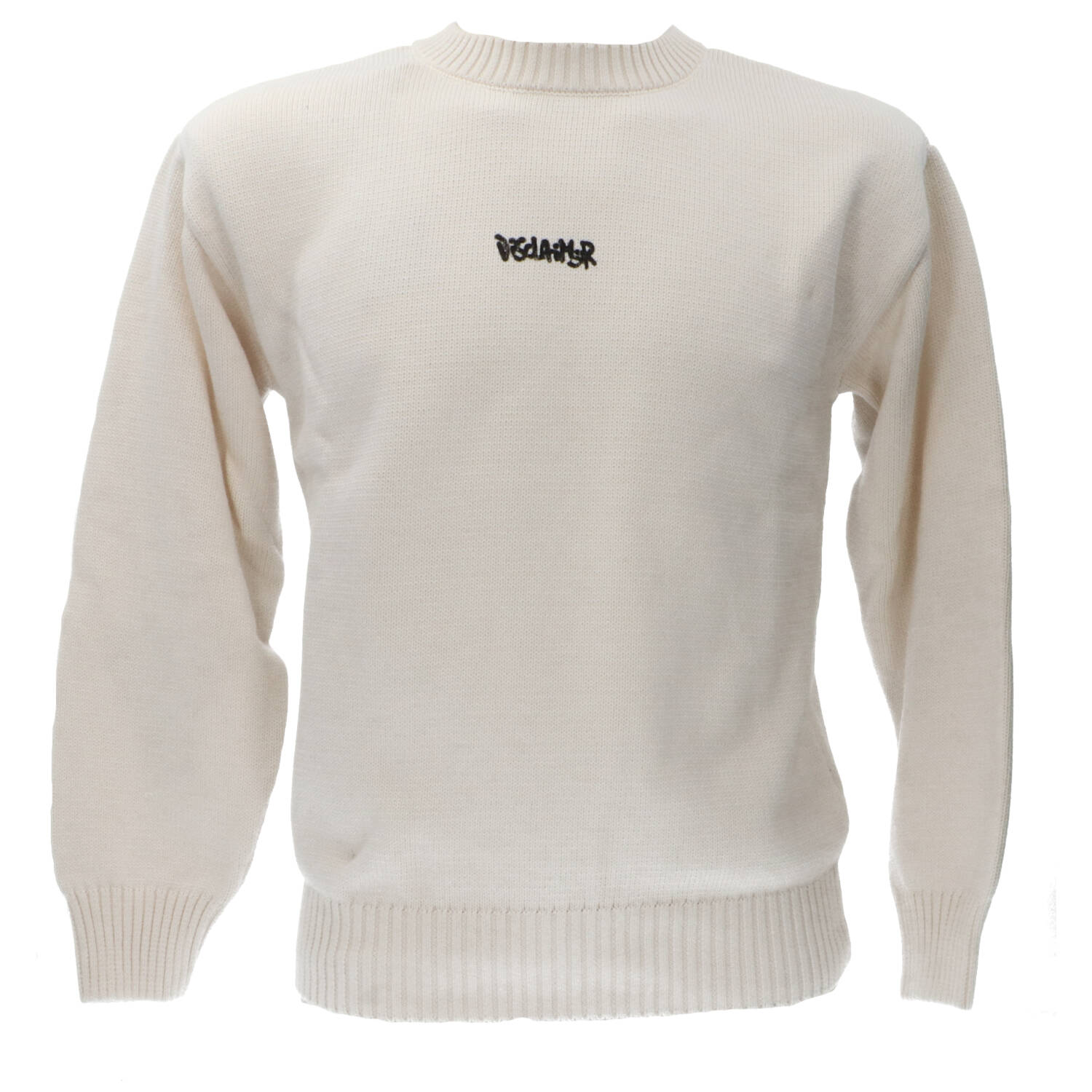 Disclaimer Maglioni 25IDS55116 GIROCOLLO LOGO BASIC  Beige