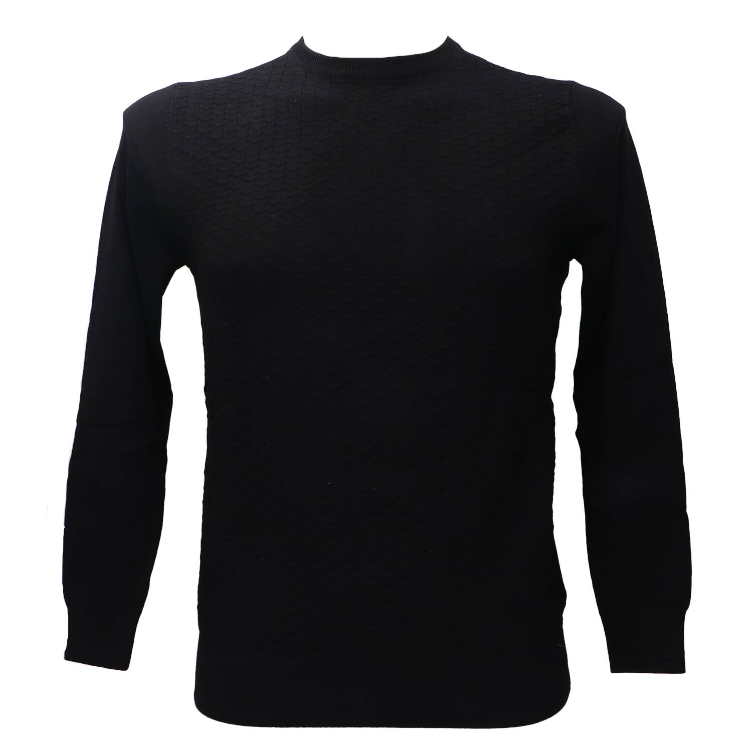 Over D Maglioni OC1F2W5M20 PARICOLLO STRUTTURATO Nero