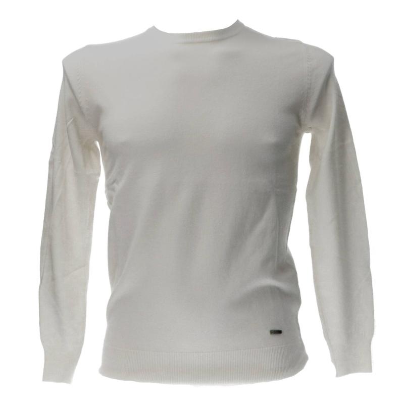 Gianni Lupo Maglioni GL33398-F25 GIROCOLLO RASATO Bianco
