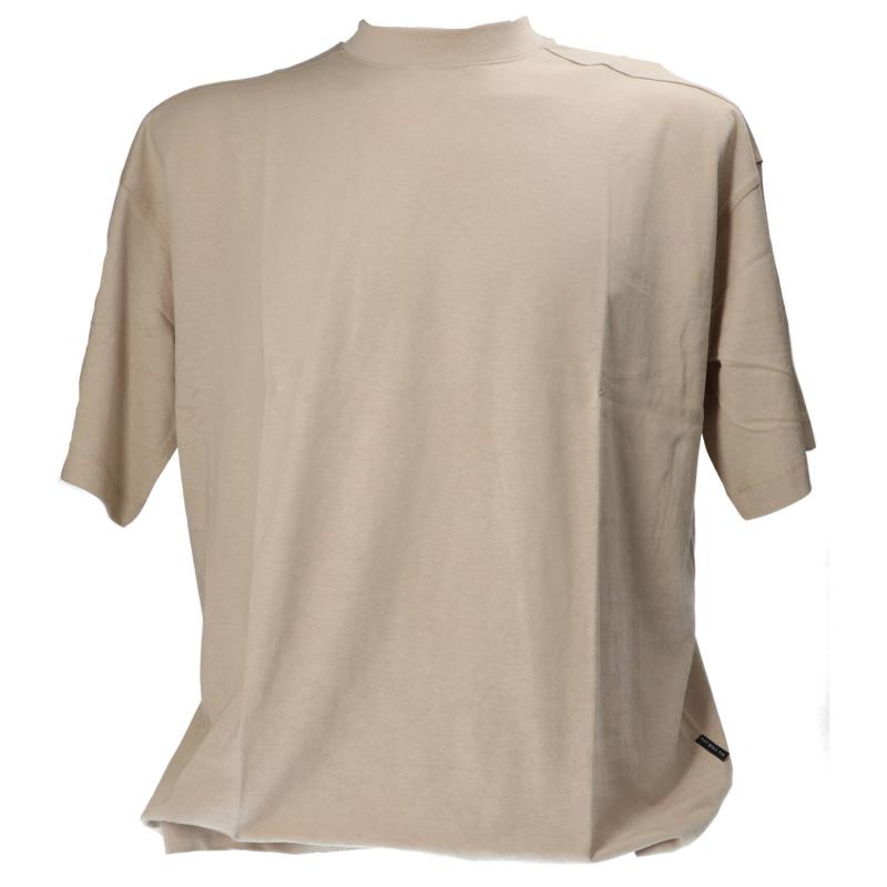Over D T-shirt T-SHIRT TAGLIO BOXING Beige