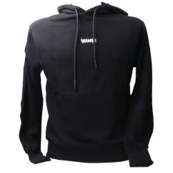 Disclaimer Felpe 25IDS55100 GIROCOLLO CAPPUCCIO E GR Nero