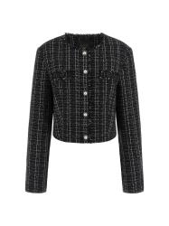 Guess Giacca SANDRA TWEED JACKET Nero