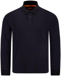 Boss Polo PE_INTERLOCK_LONG Nero