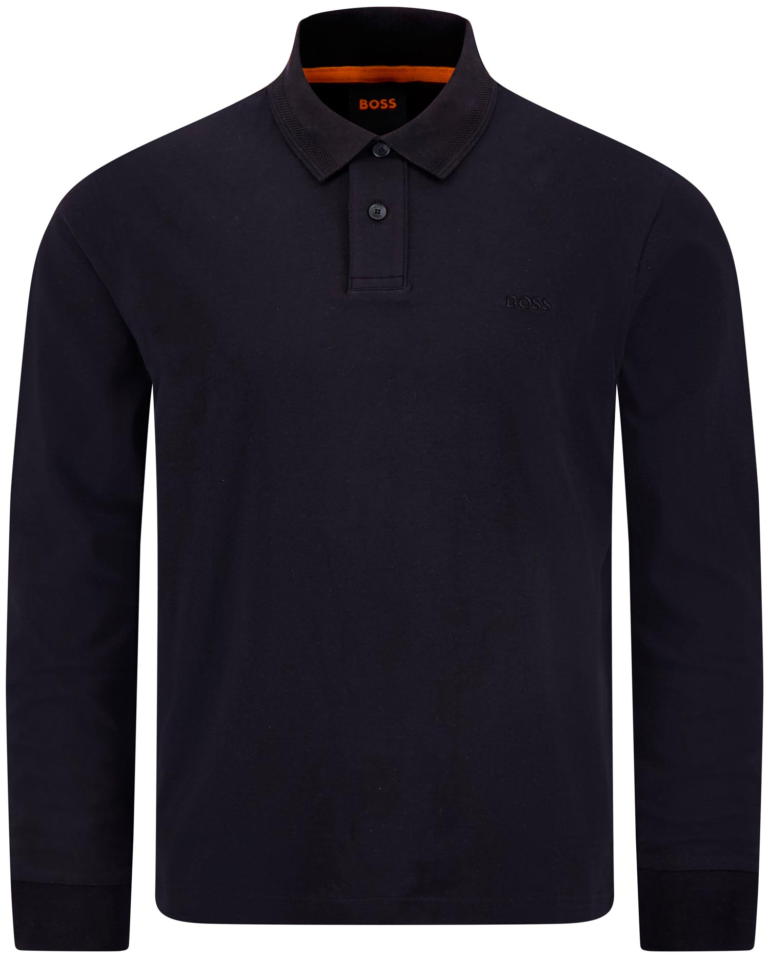 Boss Polo PE_INTERLOCK_LONG Nero