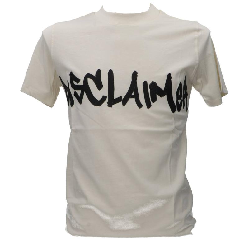 Disclaimer T-shirt 25DS55194 LOGO RILIEVO Beige