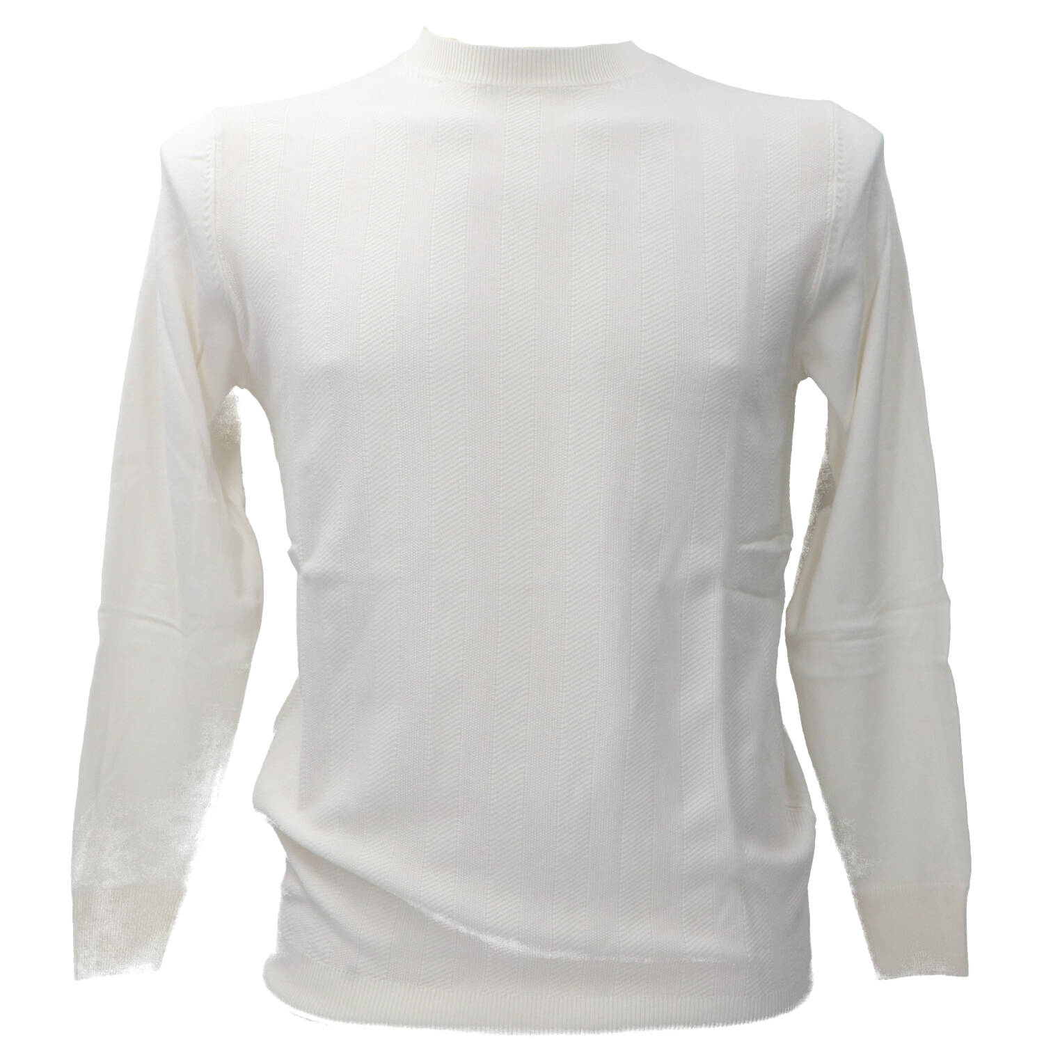 Over D Maglioni OC1F2W5M20 PARICOLLO STRUTTURATO Bianco