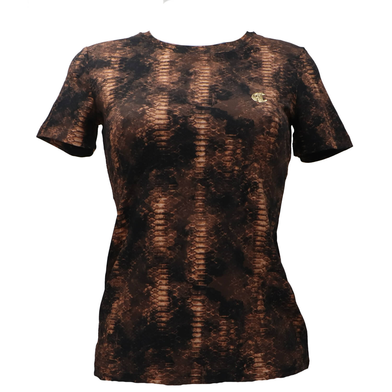 Just Cavalli T-shirt 79PW611 S PRINTED ALLOVER  Marrone