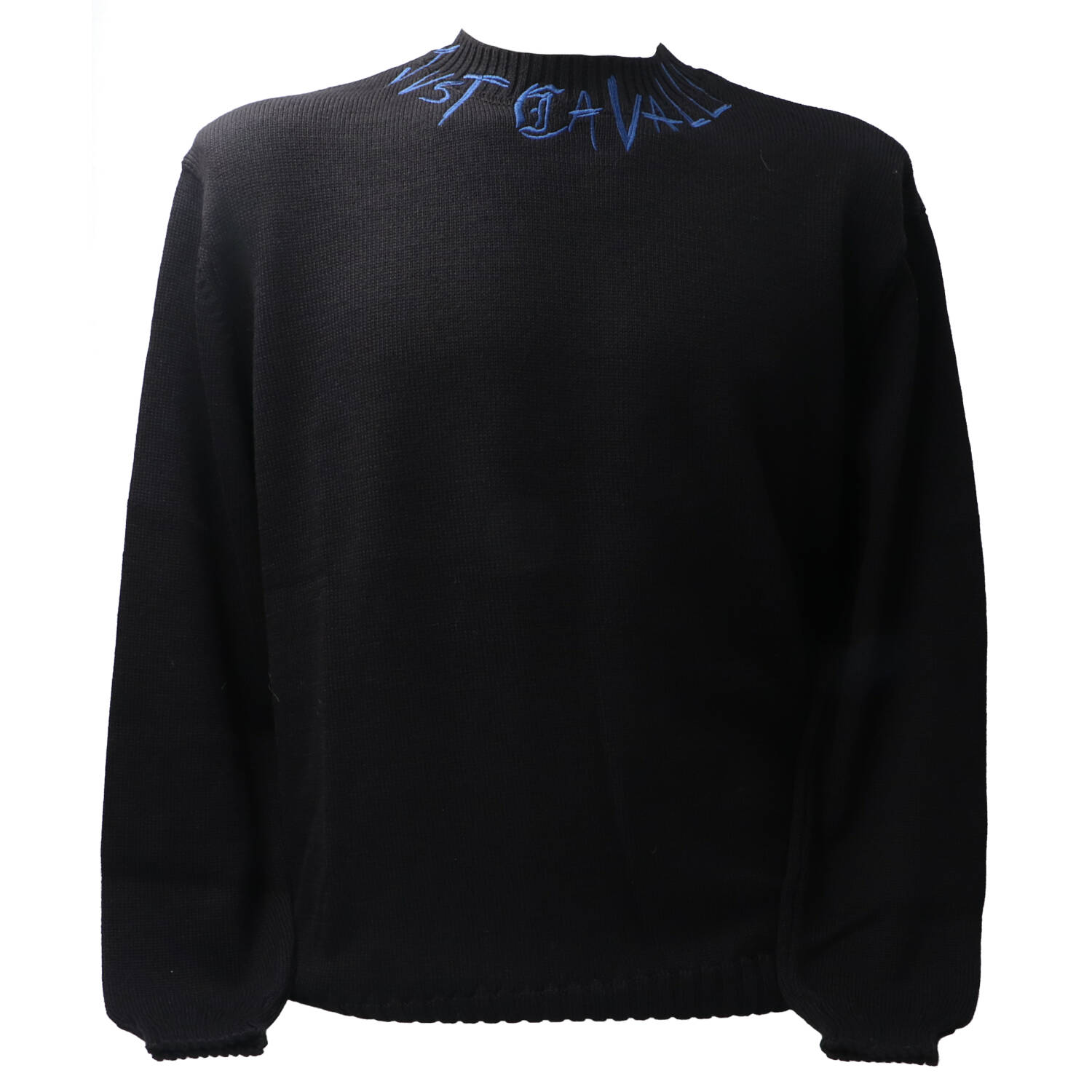 Just Cavalli Felpe 79PMM02 JACQUARD LOGO F7 KNITWEAR  Nero
