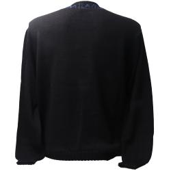 79PMM02 JACQUARD LOGO F7 KNITWEAR  Nero
