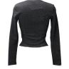 Just Cavalli Maglia 79PW638 SLIM COSTINA LUREX Nero - Foto 3