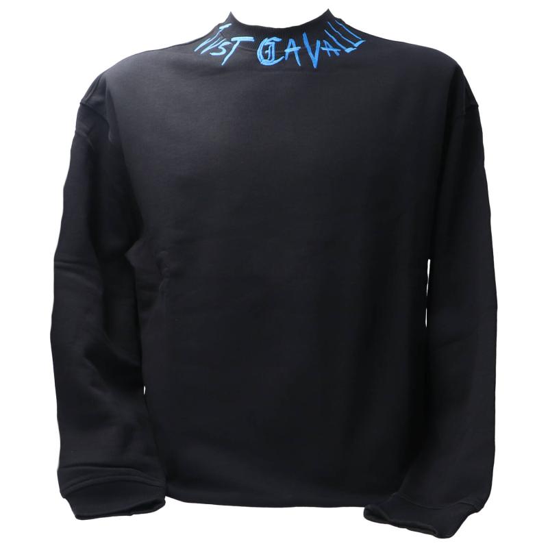 Just Cavalli Felpe 79PM336 LOOSE LOGO EMBROIDERY NECKLACE Nero