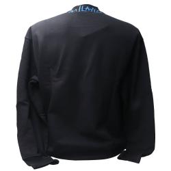 79PM336 LOOSE LOGO EMBROIDERY NECKLACE Nero