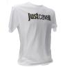 Just Cavalli T-shirt 79PM601 R RUBBER GLITTER LOGO  Bianco - Foto 2