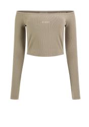 Guess Top CARLA LS KNIT TOPS Beige