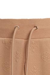 3D PEONY WIDE LENG PANTS Cuoio