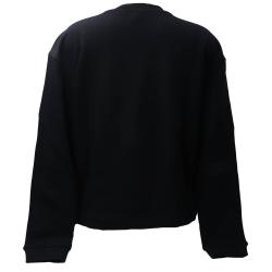 V6A1710 TEDDY COTTON FLEECE DIAGONAL Nero