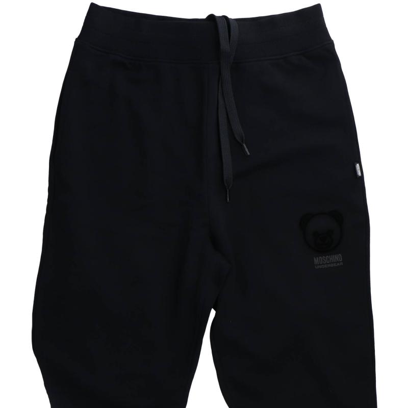 Moschino Tute V1A6808 COTTON FLEECE DIAGONAL Nero