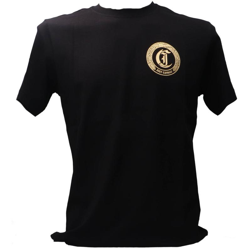 Just Cavalli T-shirt 79PM601 R SMALL ROUND SNAKE Nero