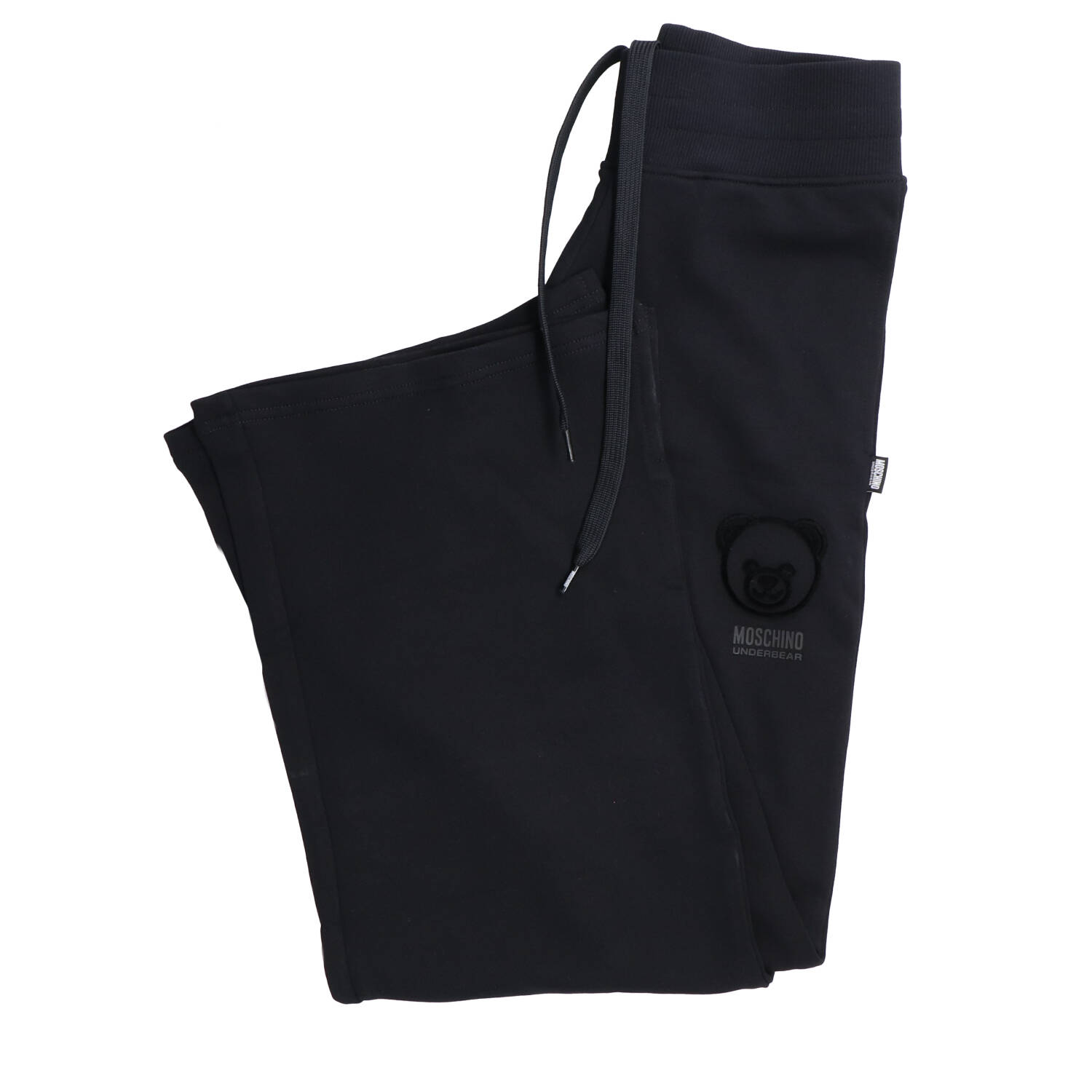 Moschino Tute V6A6809 Home Pants COTTON FLEECE DIAGONAL Nero