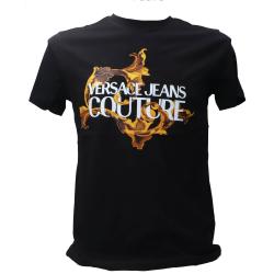 Versace T-shirt 79UP600 S INST. LOGO BOROQUE Nero
