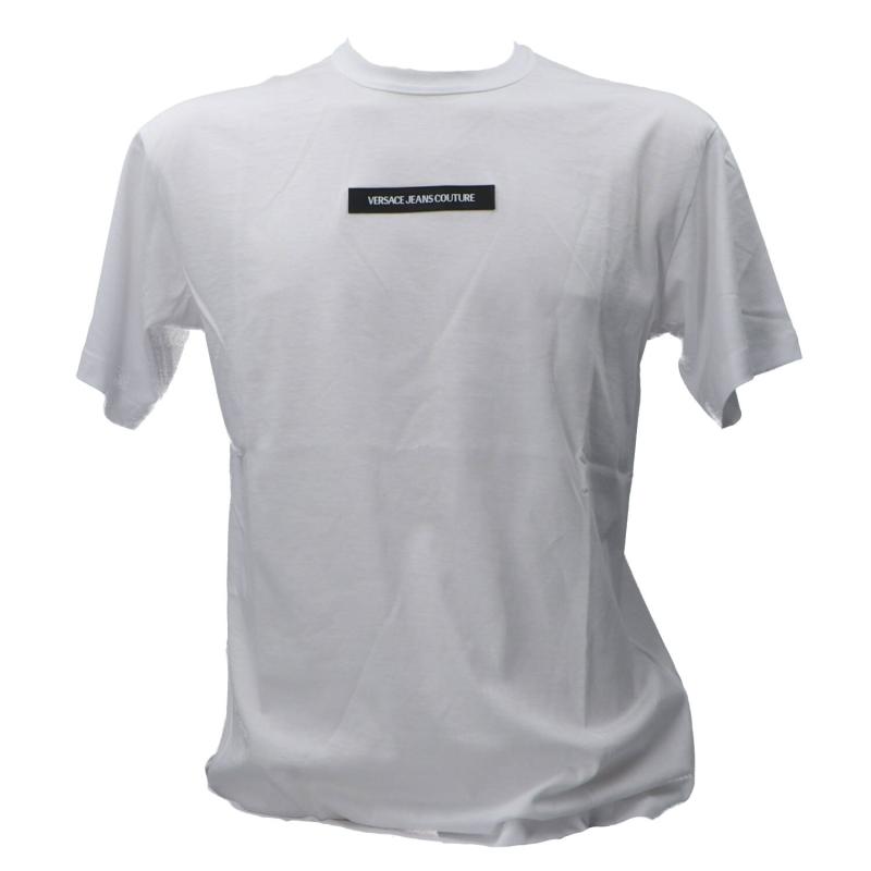 Versace T-shirt 79UP601 R SILICON PATCH  Bianco