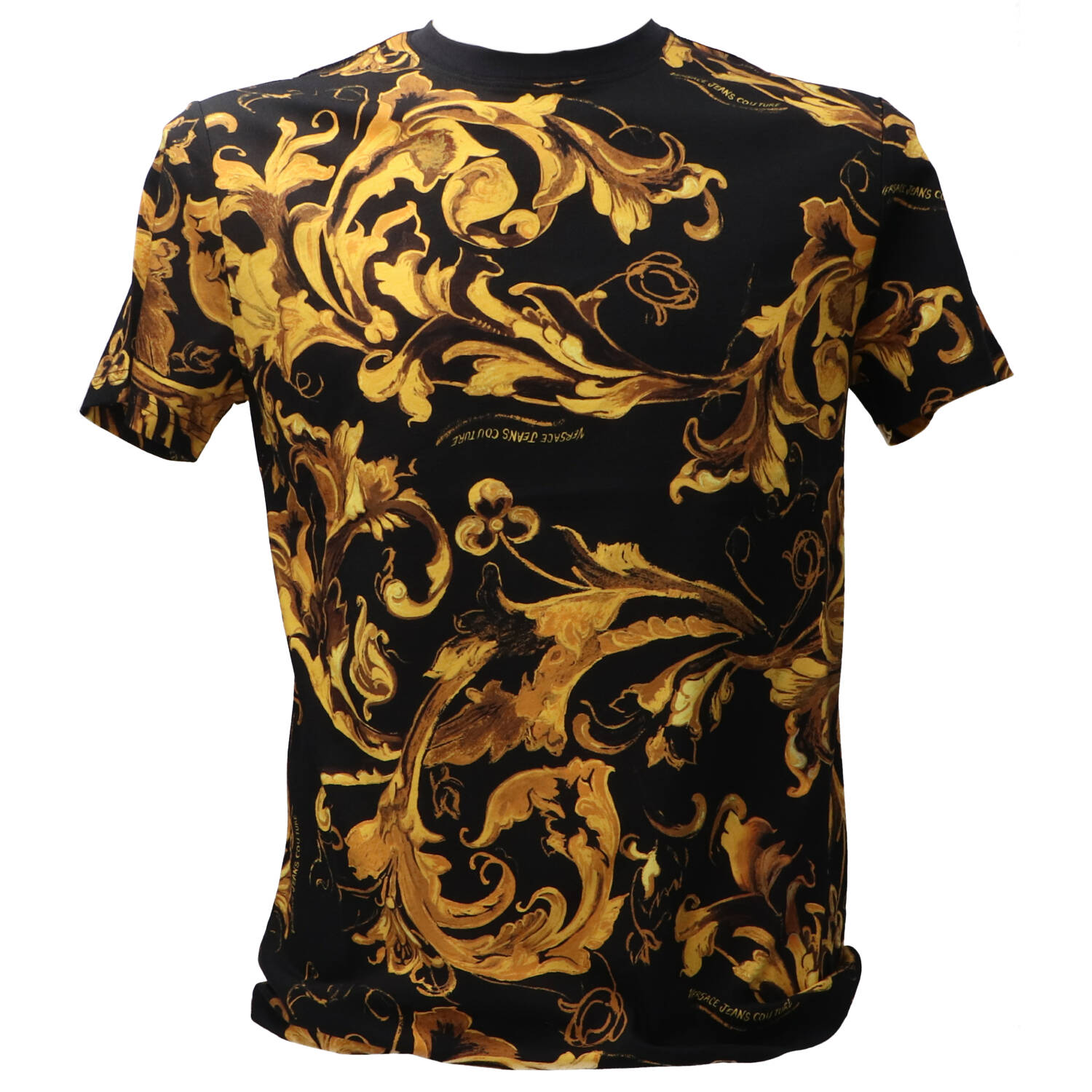 Versace T-shirt 79GAH6S0 ALL OVER BAROCCO Nero