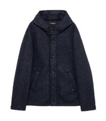 Gianni Lupo Cappotti GL5204BD TWEED CON CAPPUCCIO Nero