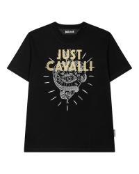 Just Cavalli T-shirt 79PW610 R HEART TATOO  Nero