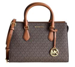 Michael Kors Borse tracolla SHEILA MD CZ SATCHEL Marrone