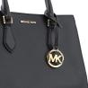Michael Kors Borse tracolla SHEILA MD CZ SATCHEL Nero Oro - Foto 2