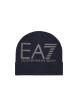Emporio Armani Cappellini Beanie Visibility maxi logo EA7 Blu - Foto 1