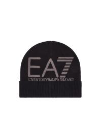 Emporio Armani Cappellini Beanie Visibility maxi logo EA7 Nero