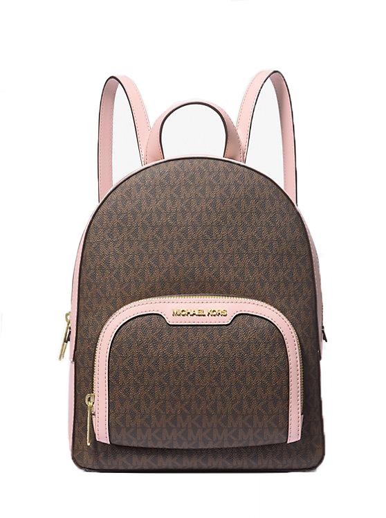 Michael Kors Zaini e marsupi JAYCEE ZIP MD PKT BACKPACK LEATHER Rosa