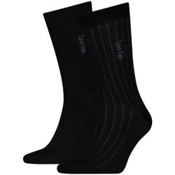 Calvin Klein Calze 5970 CK MEN SOCK 2P PINSTRIPE Nero