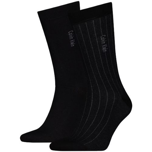 Calvin Klein Calze 5970 CK MEN SOCK 2P PINSTRIPE Nero