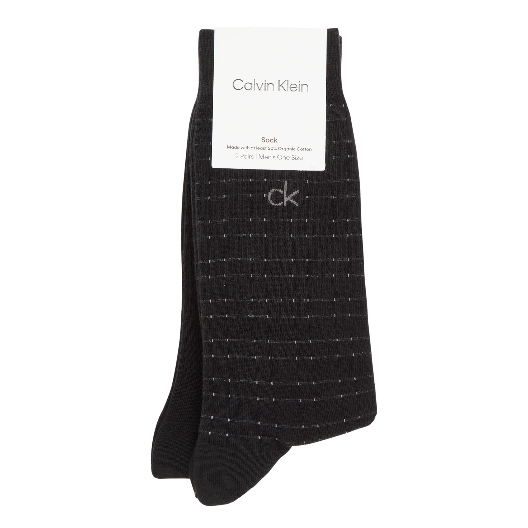 Calvin Klein Calze 5969 CK MEN SOCK 2P GRID Nero