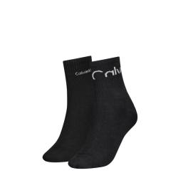 Calvin Klein Calze 5518 CKJ WOMEN SHORT SOCK 2P CUT LO Nero