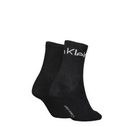 5518 CKJ WOMEN SHORT SOCK 2P CUT LO Nero