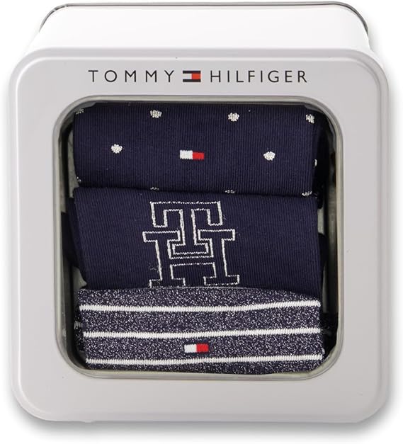 Tommy Hilfiger Calze 6464 TH WOMEN SOCK 3P GIFTBOX Blu