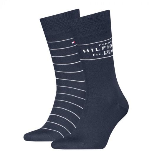 6634 TH MEN SOCK 2P HILFIGER Blu