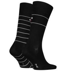 6634 TH MEN SOCK 2P HILFIGER Nero