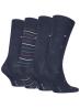 Tommy Hilfiger Calze 5375 TH MEN SOCK 4P TIN GIFBOX Blu - Foto 3
