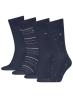 Tommy Hilfiger Calze 5375 TH MEN SOCK 4P TIN GIFBOX Blu - Foto 2